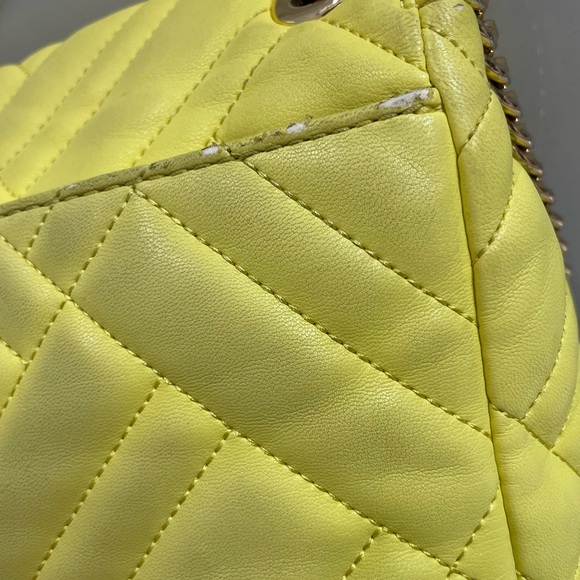 Michael Kors 35SOGP6F2U Peyton Medium Shoulder Flap Vegan Faux Sunshine - Picture 13 of 16